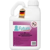 FUTUM Insektenspray Anti-Bettwanzen-Spray Floh-Mittel Ungeziefer-Spray, 5 l, auf Wasserbasis, geruchsarm, brennt / ätzt nicht, biozidfreie Formel