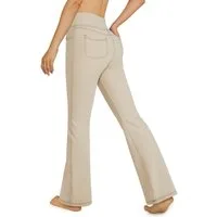 G4Free Schlaghose Damen Activewear-Hosen Bootcut Jeans Yoga Hosen Hohe Taille Training Schlaghose Fitness Arbeit Sporthose Klein /Regulär /Groß