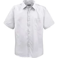 Lavecchia Kurzarmhemd Lavecchia Herren Kurzarmhemd Hka-14 (Weiß, 3XL) Basic Herrenhemd
