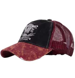 King Kerosin Herren KING KEROSIN Trucker Cap mit Enzymwash-Effekt und Stickerei Orig. Trade