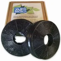 AIR2GO Aktivkohlefilter als Ersatz für PKM CF130 (2 Stück), Zubehör für Aktivkohlefilter für PKM 6004T, 6090-2 H, 6090BZ, 6091H, 8888H, 9004T, 9038B, 9041-60HBG, 9041-80HBG, 9090-2 H, 9091H, GS 1-60 CIXPH, GS1-60CIXPH, KHU-60EB, UBH 6002-2 H, UBH6002