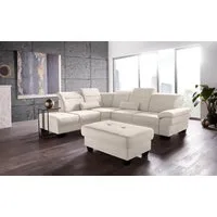 OTTO home Ecksofa Cornwall L-Form, mit Sitztiefenverstellung, Schlaffunktion & Kopfteilverstellung