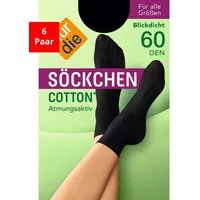 Nur Die Sneakersocken Söckchen Cotton 60 DEN (6-Paar)