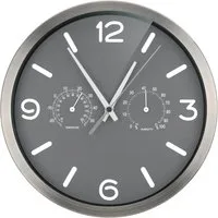 OPTUS Wanduhr MyTime ND DCF Thermo-/ Hygro- Wanduhr 25cm - anthr