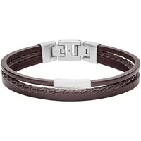 Fossil Armband Schmuck Geschenk Edelstahl Leder VINTAGE CASUAL