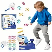 CLTYQ Spielzeug-Gartenset Fliegende Untertasse Launcher Spielzeug, Outdoor Spiele für Kinder, Garten Spielzeug Kinder, Propeller Spielzeug