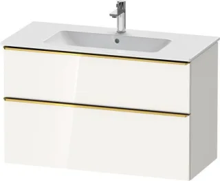 Duravit D-Neo Waschtischunterbau wandhängend Weiß Hochglanz 1010x462x625 mm - DE4363034220000 DE4363034220000