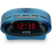 Lenco Radiowecker ICR-210 Blue modernes Uhrenradio mit LED Display & Batterie, erhältlich in 4 Farben