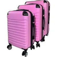 HTI-Living Kofferset 3-teiliges Hartschalen-Kofferset Wave, 4 Rollen, (Set, 3 Koffer in verschiedenen Größen), 20" 24" 28"