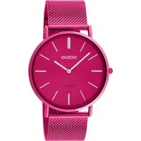 OOZOO Quarzuhr Vintage Damenuhr C20275 Pink Milanaiseband 40 mm