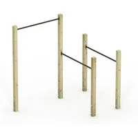Wickey Turnreck FIT Base 505 - Spielgerät & Calisthenics-Station - Kinder & Erwachsene, (Kraftstation, Fitnessstation, Sportgeräte für zuhause, Workout, Krafttraining, Gymtower, Fitnessturm, Für Kraft, Koordination & Spielspaß für Kinder & Erwachsene