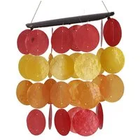 Guru-Shop Windspiel Langes Muschel Windspiel, Klangspiel - Sommer..