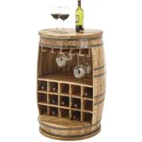 Stolkom Sp.z.o.o. Bartisch Fiasko, Massivholz Mango Wood im Vintage Style