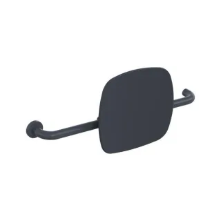 Hewi 801 Rückenstütze 801.51B9262L92 Wandabstand 150mm, Ausführung links, matt, Lehne anthrazitgrau, anthrazitgrau
