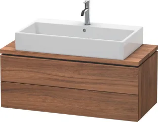 Duravit L-Cube Konsolenwaschtischunterbau wandhängend Nussbaum Matt 1020x477x400 mm - LC580907979 LC580907979