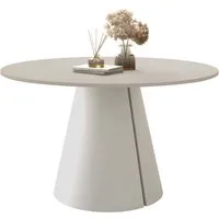 MIRJAN24 Esstisch Calma Cashmere 100 (Ausziehbar), 100-176x100x76 cm, Beine aus Stahl