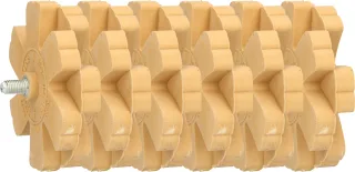 KS TOOLS Folienradierer mit Lamellen - 515.1368