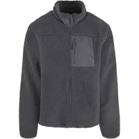 URBAN CLASSICS Winterjacke Urban Classics Teddy Jacket With Stand Up Collar (1-St)