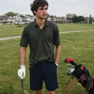 Golf-Shorts, Herren,  Blau, Polyester, by Lands' End