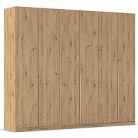 OTTO home Drehtürenschrank Kleiderschrank Schrank Garderobe AGORDO Schlafzimmer (in zwei Griff-Farben, Breiten 91-405 cm, Dekor- oder Hochglanzfront) durchdachte Innenausstattung, in 8 Breiten und 2 Höhen MADE IN GERMANY
