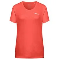 Jack Wolfskin Kurzarmshirt Tech T W mit Markenlogo auf linker Brust