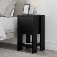 Decortie Nachttisch Ema, Modern Nachttisch, 30 x 30 x 55 cm, Schlafzimmermöbel