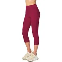 Merry Style Leggings Damen 3/4 Capri Hose MS10-224 (1-tlg) aus Baumwolle mit Spitze