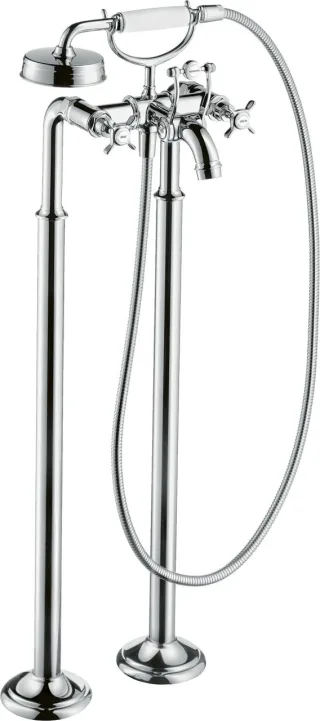 Hansgrohe Zweigriff Wannenarmatur Axor Montreux Fertigset chrom zur Bodenmontage, 16547000 16547000