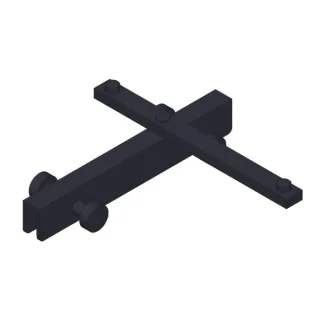 Giese Sky Hakenleisten 31949-14 schwenkbar, mit 4 Haken, schwarz matt