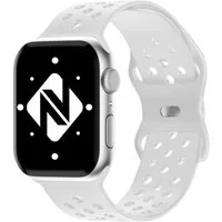 Nalia Smartwatch-Armband Apple Watch 49mm/46/45/44/42(Serie 1-3), Gelochtes Silikon Ersatzband / für Sport Fitness Uhr / Atmungsaktiv