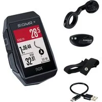 SIGMA Fahrradcomputer Rox 11.1 Evo HR Set GPS Bike Computer Navi Fahrradtacho Komoot