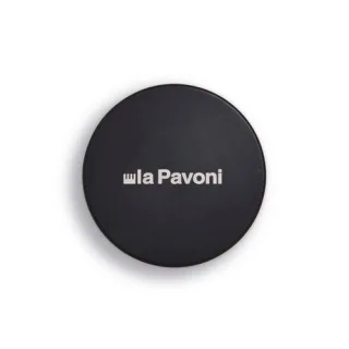 La Pavoni Edelstahl-Leveller- Tamper mit Logo, Schwarz 58 mm