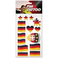 Beta Service GmbH Kostüm Deutschland Tattoos temporär Schwarz Rot Gold
