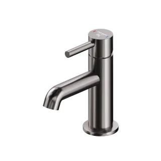 Steinberg Serie 100 Waschtisch-Einhebelmischer ohne Ablaufgarnitur, brushed gun, Gunmetal gebürstet 100 1050 BGM