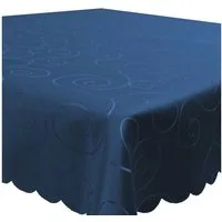 Haus und Deko Tischdecke Tischdecke Damast Ornamente eckig Circle Struktur bügelfrei pflegeleic (1-tlg)