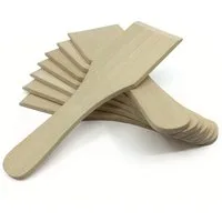 Gravidus Grillspachtel Racletteschieber Raclettespachtel Holzschaber Set Buchenholz 13 cm