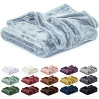 Wohndecke Kuscheldecke, Fleecedecke, Wolldecke flauschig und weich, Lavea, Sofadecke, Atmungsaktiv & Hautfreundlich, Decke