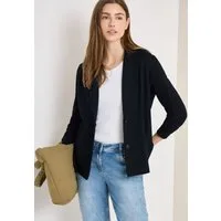 CECIL Sweatblazer mit Knopfverschluss und Viskose