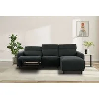 OTTO home Ecksofa SKAANE Struktur, L-Form, 274 cm, manuelle/elektrische Relaxfunktion, rundes Design, Kopfteilverstellung, Federkernpolsterung