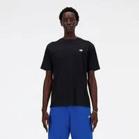 New Balance T-Shirt SPORT ESSENTIALS COTTON T-SHIRT sportlicher Stil, mit Rundhalsausschnitt, ohne Verschluss, Kurzarm