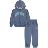 Converse Jogginganzug CNVB HERITAGE FT FULL ZIP SET (2-tlg), für Kinder und Jugendliche, zweiteiliges Set