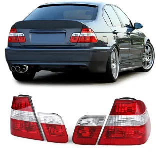 Rückleuchten Heckleuchten Rot Klar für BMW 3er E46 Limousine 2001-2005