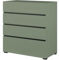 OTTO home Schubkastenkommode Cross, moderne grifflose Kommode, 80x40x85cm (BxTxH), Schubladenschrank, Sideboard mit 4 Schubkasten