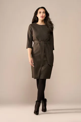 Ziana Lurex-Kleid Braun