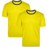 James & Nicholson Laufshirt Doppelpack Herren Kurzarm Laufshirt Running T-Shirt JN472 (Doppelpack, 2er-Pack) Atmungsaktiv und Feuchtigkeitsregulierend
