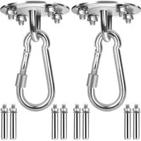 Clanmacy Deckenhalter 1-4pcs Deckenhaken Montage Haken Hängesessel Deckenhalterung Premium