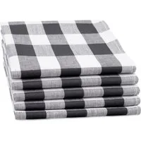 ZOLLNER Geschirrtuch, (Spar-Set, 5-tlg), 50 x 70 cm, 50% Baumwolle, 50% Leinen, vom Hotelwäschespezialisten