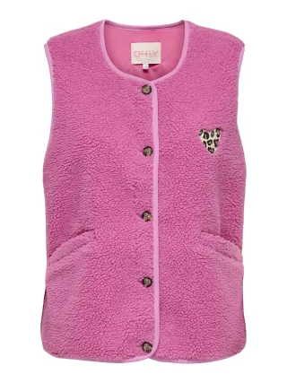 ONLY - ONLBABY TEDDY VEST PNT Wild Orchid - Gr. - L