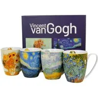 Duo-Gift Tasse Van Gogh 4er Set Tassen im Geschenkkarton Porzellan 0,36 L, 1-tlg.