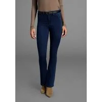 Arizona Bootcut-Jeans Ultra Stretch ausgestellte Beinform, Used-Waschung, hohe Leibhöhe